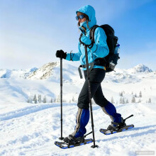Berkfield 3 in 1 Snowshoes Blue and Black 53.5 x 21 cm Aluminum and HDPE