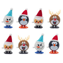 8 Pcs Christmas Wind Up Jumping Toys Set, Battery Stocking Stuffers for Kids Holiday Party