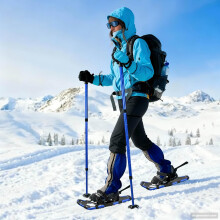 Berkfield 3 in 1 Snowshoes Blue and Black 53 x 21 cm Aluminum and HDPE