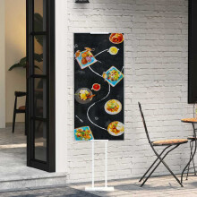 Berkfield Trade Show Displays White 30 x 23.5 x 210 cm Steel