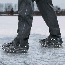 Berkfield Ice Cleats for Shoes Black L Stainless Steel