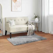 Berkfield Faux Sheepskin Rug TAFALLA Grey 60 x 110 cm Polyester