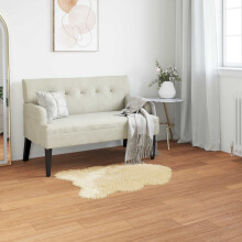 Berkfield Faux Sheepskin Rug TAFALLA Cream 60 x 90 cm Polyester