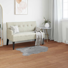Berkfield Faux Sheepskin Rug TAFALLA Grey 50 x 80 cm Polyester