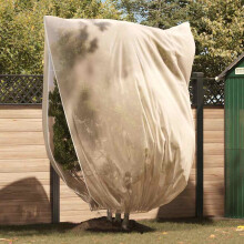 Berkfield Frost Protection Plant Fleece Covers Beige 2.4 x 2 m