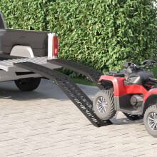 Berkfield Foldable Motorcycle Ramp 340 kg per ramp 2 pcs Black Aluminium