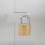 Berkfield U Lock with Keys 6 pcs Brass Iron 1