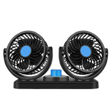 12V Car Fan Double Fan Portable Auto Cooling Fan Cooling Wind Electric Fan Car Fan for 12V Car