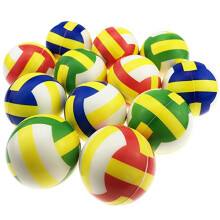 Mini Stress Relief Foam Volleyballs 12 Pack – Soft 2.5 Inch Squeeze Balls for Adults and Kids