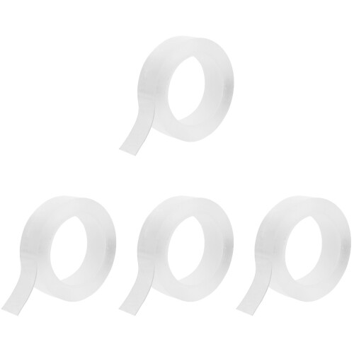 4 Pièces Ruban Transparent Double Face Adhésif Réutilisable 1