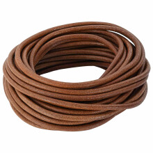 Berkfield Leather Cord Light Brown ò5 mm x 50 m Leather