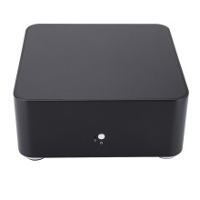 Case per computer Mini-ITX, HTPC desktop in alluminio con supporto per alimentatore Pico DC, case in lega di alluminio di alta qualità, design a