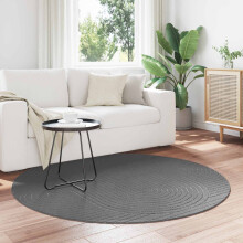 Berkfield Area Rugs Round PALMERAS Anthracite ò 200 CM Polyester