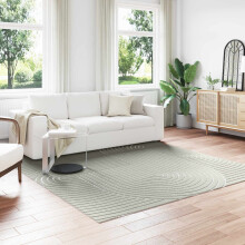 Berkfield Area Rugs Square PALMERAS Green 240 x 240 cm Polyester