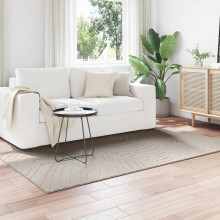 Berkfield Area Rugs Rectangular PALMERAS Cream 170 x 120 cm Polyester