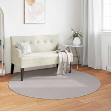 Berkfield Area Rugs Round LUGO Cream ò 120 CM Polyester