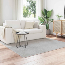 Berkfield Area Rugs Square LUGO Cream 120 x 120 cm Polyester