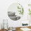 Berkfield Wall Mirror Round ò 40 cm Tempered Glass 1
