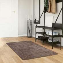 Berkfield Rug Runner MARSA Grey 100 x 150 cm Polyester and PVC