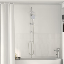 Berkfield Shower System Silver 47 x 20 x 95 cm Stainless Steel