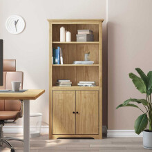 Berkfield Bookcase BODO Honey Brown 82 x 40 x 173 cm Engineered Wood