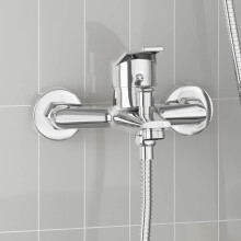 Berkfield Shower Mixer Tap Chrome G 1 / 2 inches