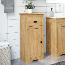 Berkfield Bathroom Cabinet with Drawer BODO Honey Brown 44 x 30 x 90 cm