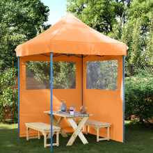 Berkfield Party Tent Folding Orange 200 x 200 x 306 cm Oxford Fabric