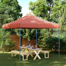 Berkfield Party Tent Folding Terracotta 292 x 292 x 315 cm Oxford Fabric