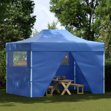 Berkfield Party Tent Folding Blue 291 x 431 x 315 cm Oxford Fabric