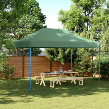 Berkfield Party Tent Folding Green 292 x 440 x 315 cm Oxford Fabric