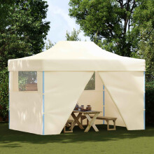 Berkfield Party Tent Folding Cream 291 x 431 x 315 cm Oxford Fabric