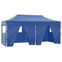 Berkfield Party Tent Folding Blue 291 x 580 x 315 cm Oxford Fabric