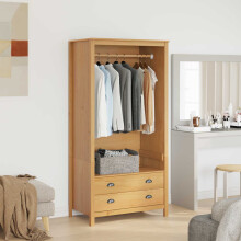 Berkfield Wardrobe HILL Honey Brown 84 x 50 x 170 cm Solid Pine Wood