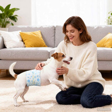 Berkfield Disposable Dog Diaper Male 30 pcs White XS