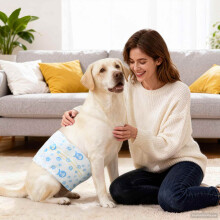 Berkfield Disposable Dog Diaper Male 30 pcs White L