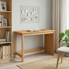 Berkfield Desk Honey Brown 112 x 50 x 75 cm Solid Pine Wood