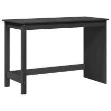 Berkfield Desk Grey 112 x 50 x 75 cm Solid Pine Wood