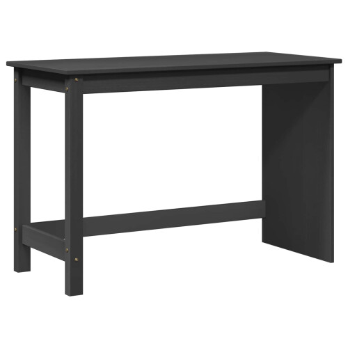 Berkfield Desk Grey 112 x 50 x 75 cm Solid Pine Wood