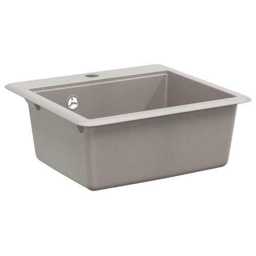 Berkfield Sink Grey 470 x 440 mm Granite