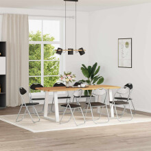 Berkfield Folding Chair 8 pcs Black and Grey 48 x 43.5 x 81 cm