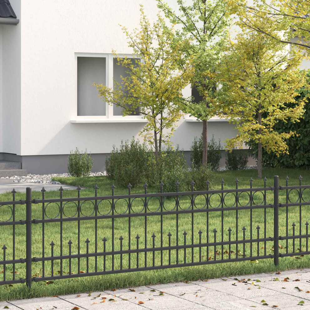 Berkfield Spike Ring Fence Horst Black 5770972831593