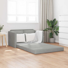 Berkfield Folding Sofa Bed Light Grey 122 x 70 x 60 cm Velvet