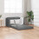 Berkfield Folding Sofa Bed Dark Grey 112 x 60 x 55 cm Fabric 1