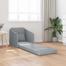 Berkfield Folding Sofa Bed Light Grey 65 x 80 x 83 cm Fabric