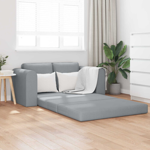 Berkfield Folding Sofa Bed Light Grey 148 x 71 x 83 cm Fabric