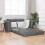 Berkfield Folding Sofa Bed Dark Grey 148 x 71 x 83 cm Fabric 1