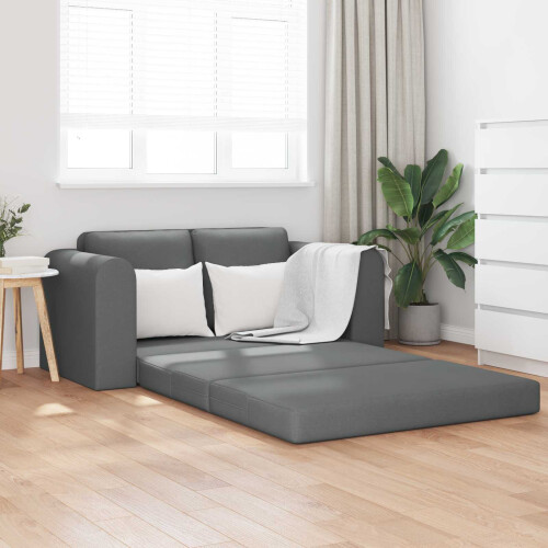 Berkfield Folding Sofa Bed Dark Grey 148 x 71 x 83 cm Fabric