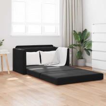 Berkfield Folding Sofa Bed Black 124 x 71 x 78 cm Velvet