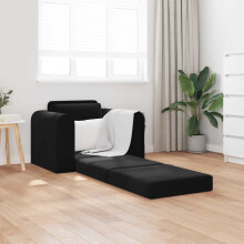 Berkfield Folding Sofa Bed Black 98 x 71 x 83 cm Velvet